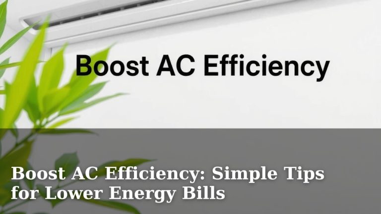 Boost AC Efficiency: Simple Tips for Lower Energy Bills