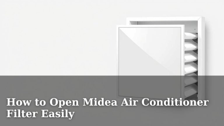 How to Open Midea Air Conditioner Filter Easily