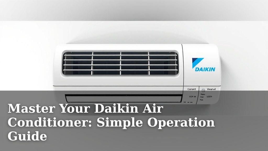 Master Your Daikin Air Conditioner: Simple Operation Guide