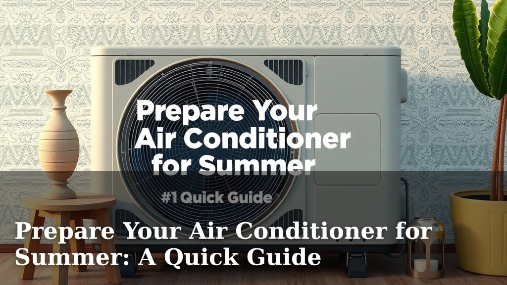 Prepare Your Air Conditioner for Summer: A Quick Guide