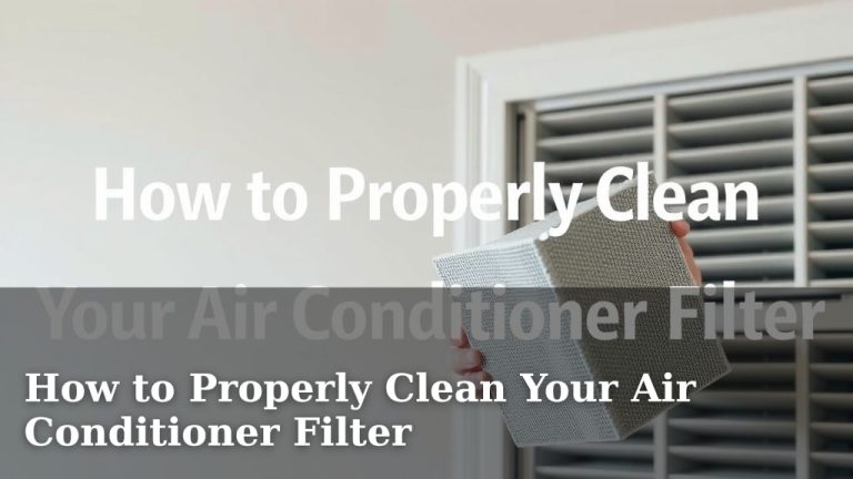 How to Properly Clean Your Air Conditioner Filter