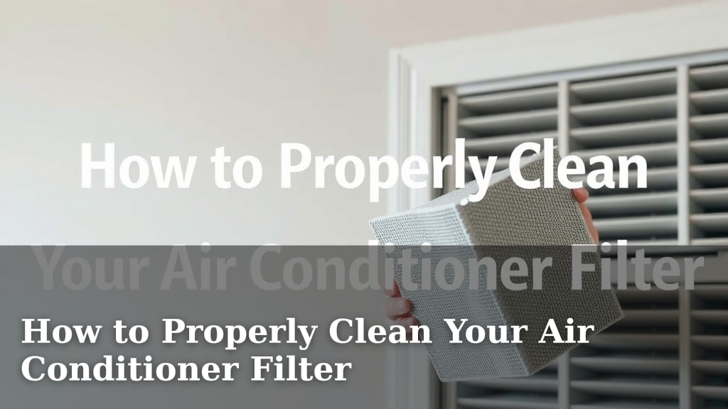 How to Properly Clean Your Air Conditioner Filter