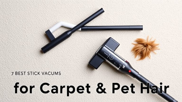 7 Best Stick Vacuums for Carpet & Pet Hair