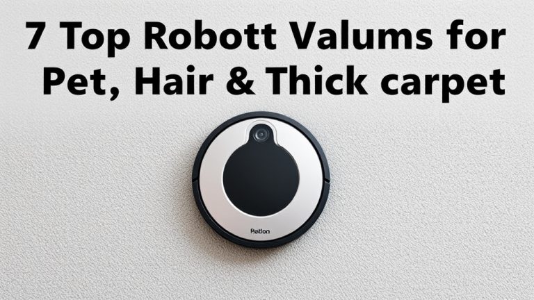 7 Top Robot Vacuums for Pet Hair & Thick Carpet