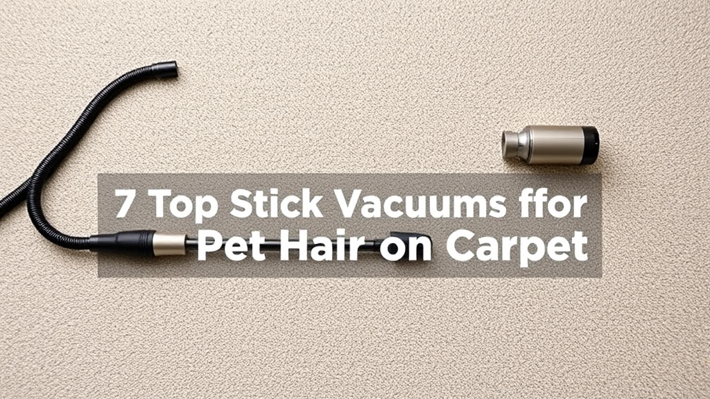 7 Top Stick Vacuums for Pet Hair on Carpet