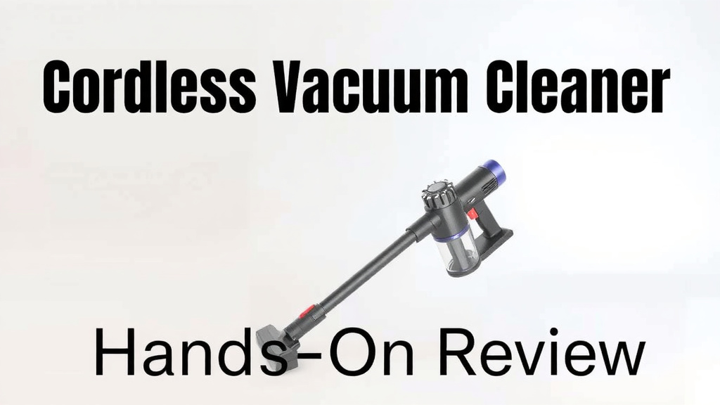 Cordless Vacuum Cleaner Hands-On Review