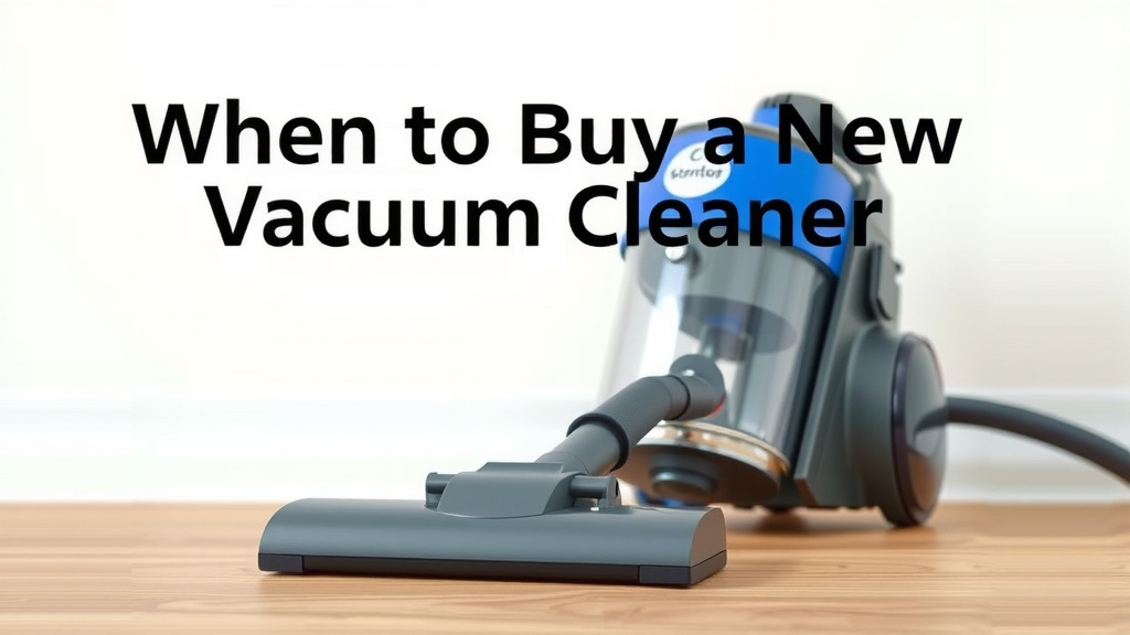 When to Buy a New Vacuum Cleaner: Your Guide