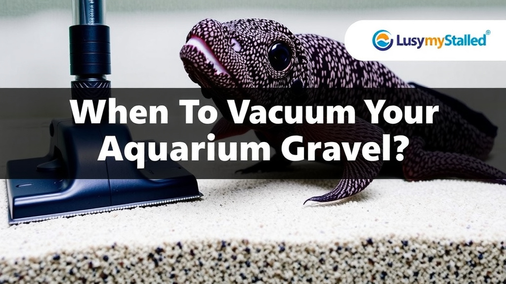 When to Vacuum Your Aquarium Gravel