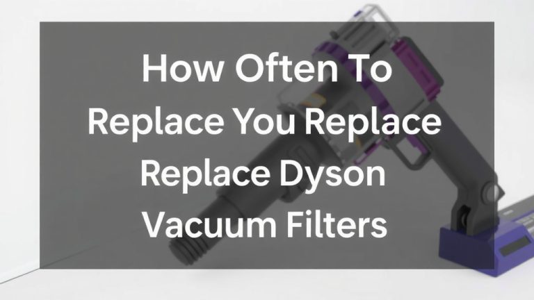 How Often to Replace Dyson Vacuum Filters