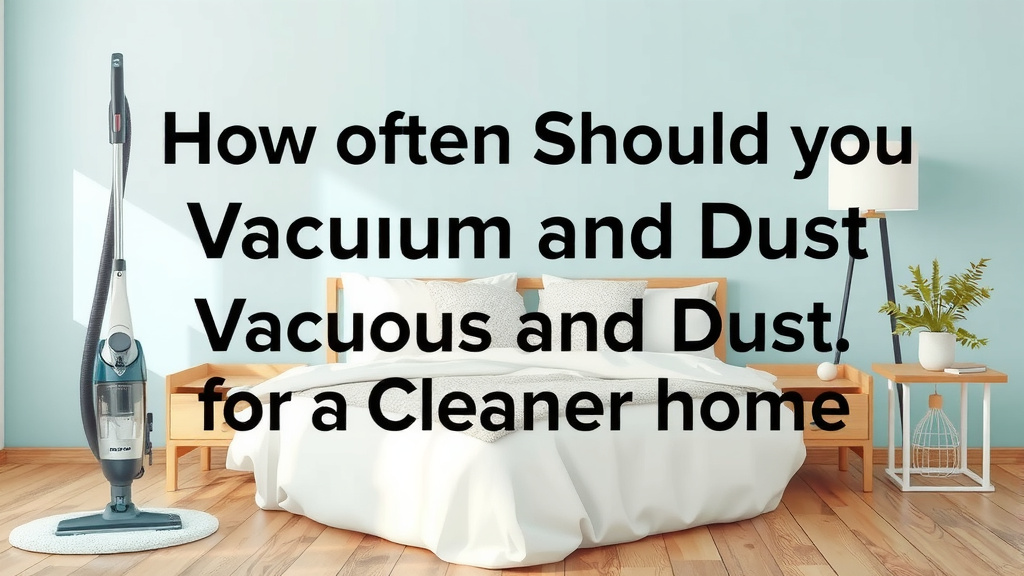 How Often Should You Vacuum and Dust for a Cleaner Home