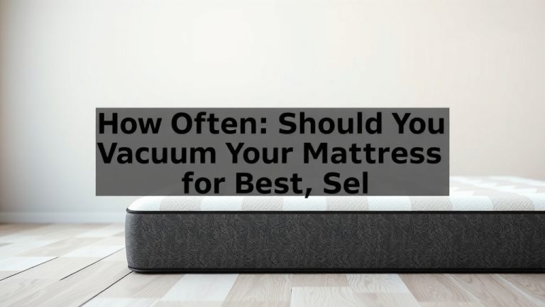 How Often Should You Vacuum Your Mattress for Best Sleep