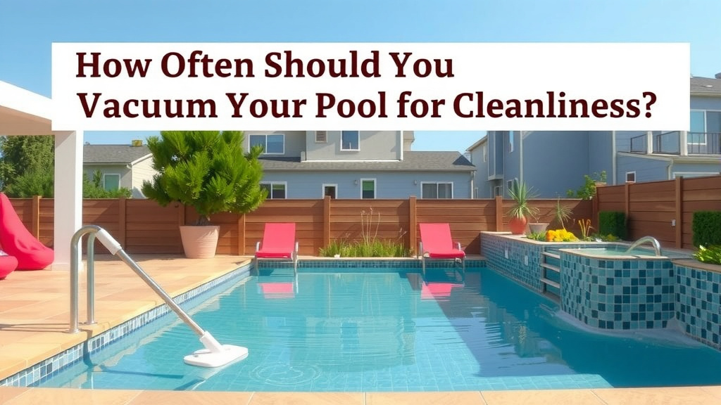 Your Pool Vacuuming Schedule Explained