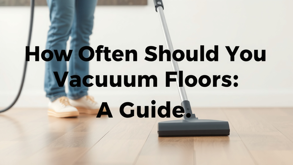 How Often Should You Vacuum Your Floors: A Guide