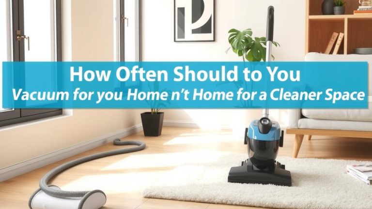 How Often Should You Vacuum Your Home for a Cleaner Space