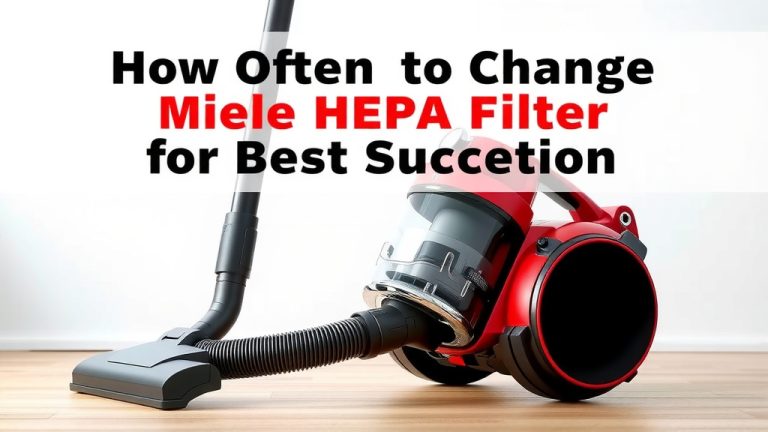 How Often to Change Miele HEPA Filter for Best Suction