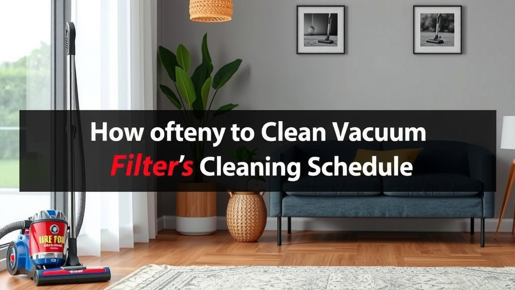 Understanding Your Vacuum Filter's Cleaning Schedule
