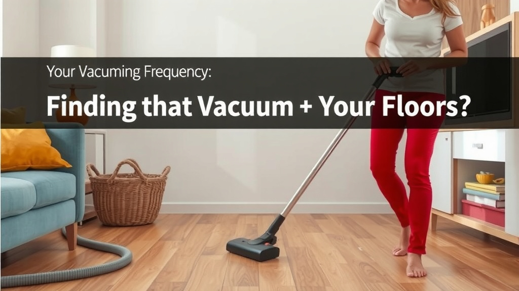 Your Vacuuming Frequency: Finding the Right Rhythm