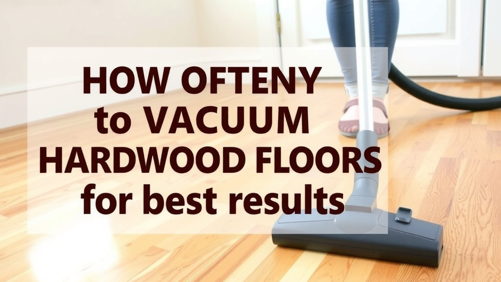 How Often to Vacuum Hardwood Floors for Best Results