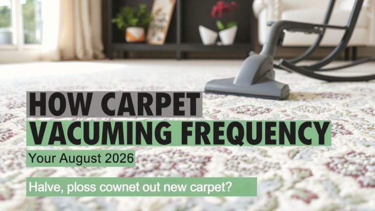 New Carpet Vacuuming Frequency: Your August 2026 Guide