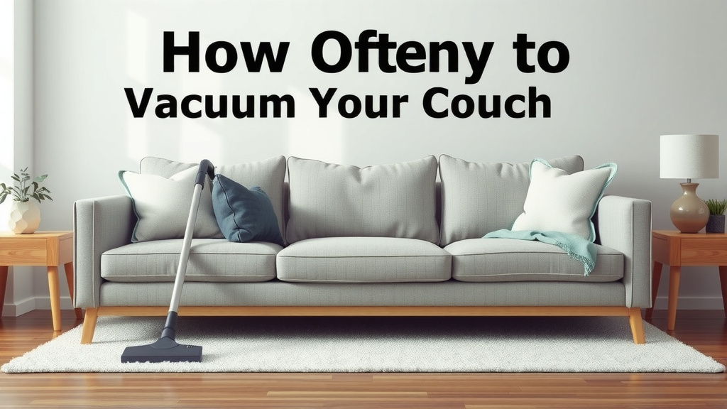 How Often to Vacuum Your Couch for a Cleaner Home