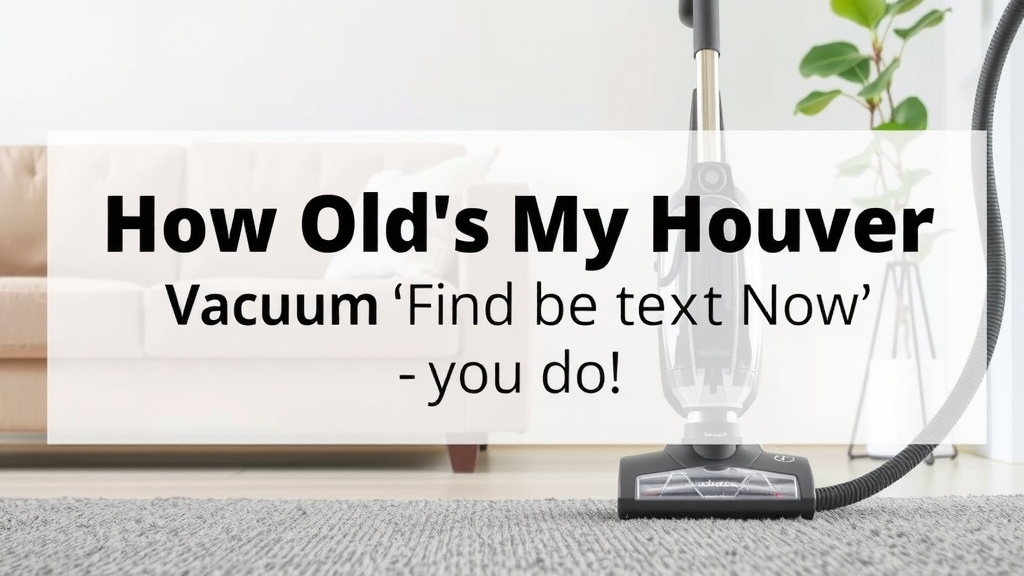 How Old Is My Hoover Vacuum? Find Out Now