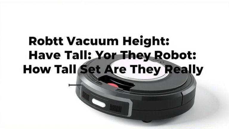 Robot Vacuum Height: How Tall Are They Really