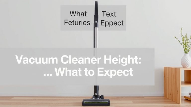 Vacuum Cleaner Height: What to Expect