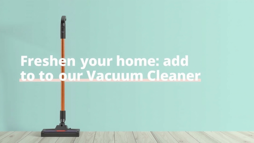 Freshen Your Home: Add Scent to Your Vacuum Cleaner