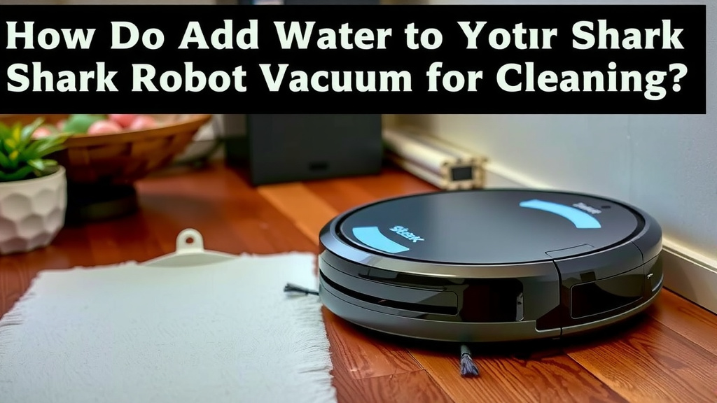 Filling Your Shark Robot for Mopping Duties