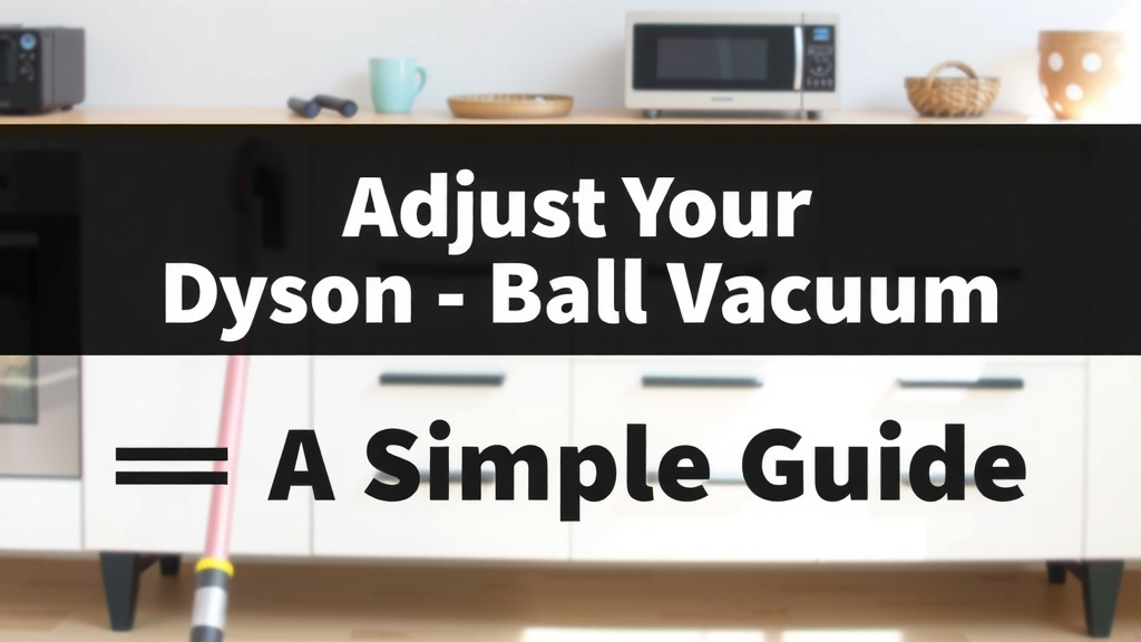 Adjust Your Dyson Ball Vacuum: A Simple Guide