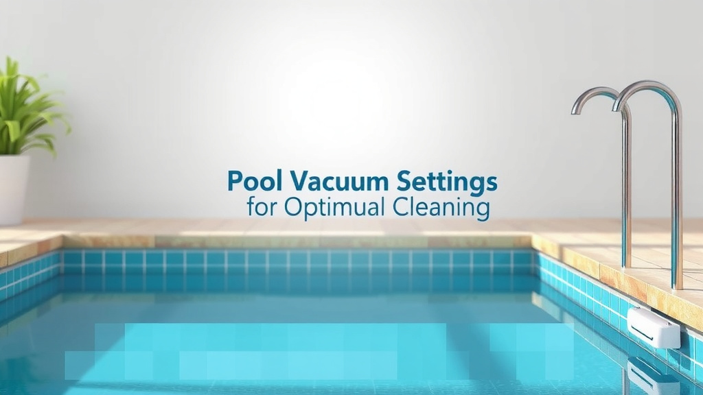 How to Adjust Pool Vacuum Settings for Optimal Cleaning