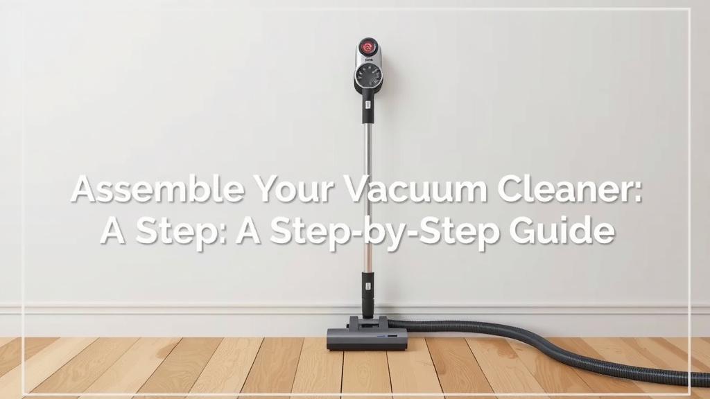 Assemble Your Vacuum Cleaner: A Step-by-Step Guide