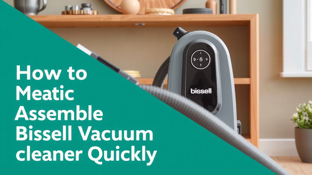 How to Assemble Your Bissell Vacuum Cleaner Quickly