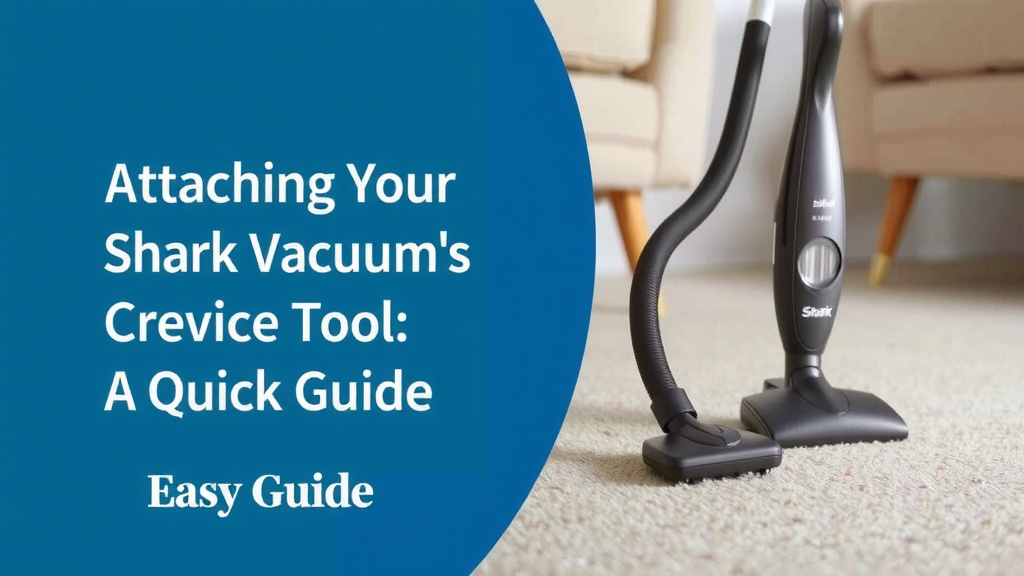 Attaching Your Shark Vacuum's Crevice Tool: A Quick Guide