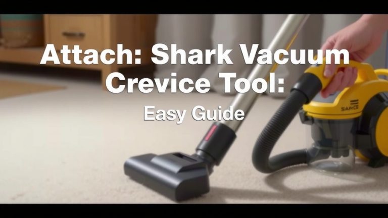 Attach Shark Vacuum Crevice Tool: Easy Guide