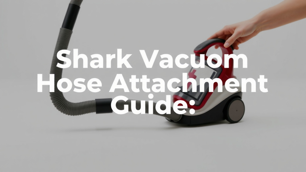 Shark Vacuum Hose Attachment: A Quick Guide