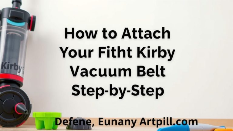 How to Attach Your Kirby Vacuum Belt Step-by-Step