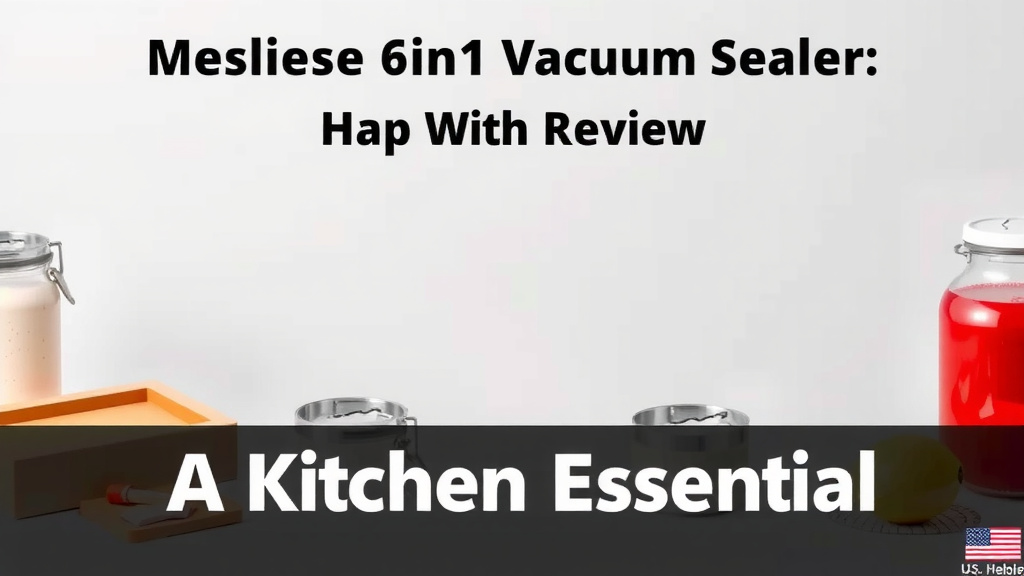 Mesliese 6in1 Vacuum Sealer Review: A Kitchen Essential