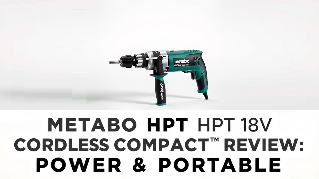 Metabo HPT 18V Cordless Compact Review: Power & Portability
