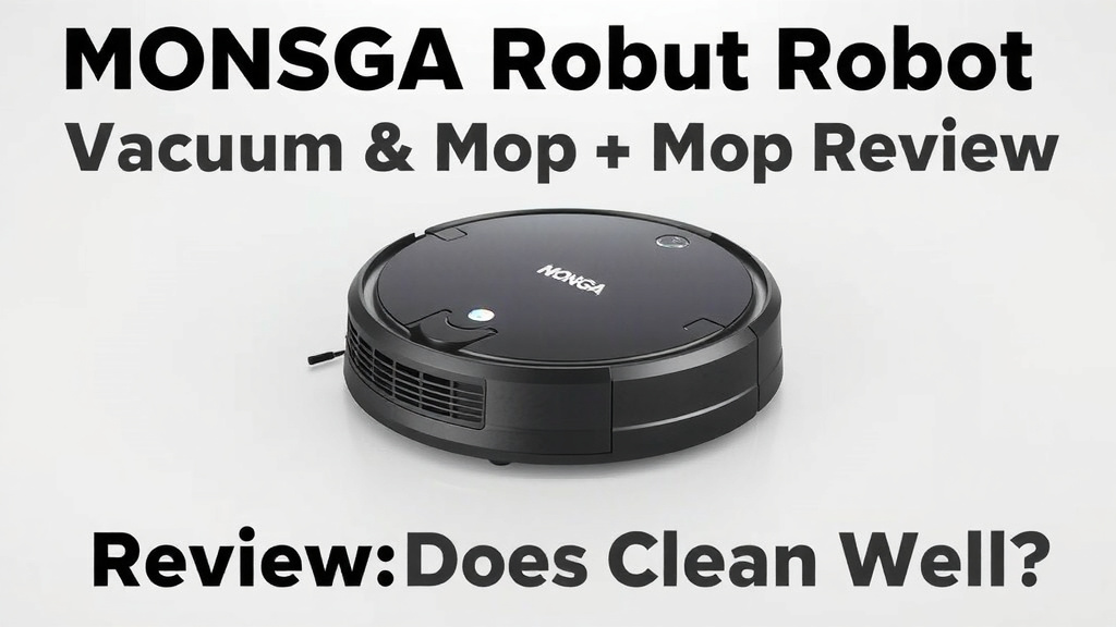 MONSGA Robot Vacuum and Mop Review: Does It Clean Well
