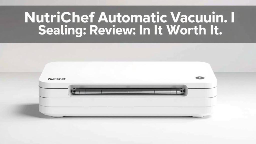 NutriChef Automatic Vacuum Sealer Review: Is It Worth It