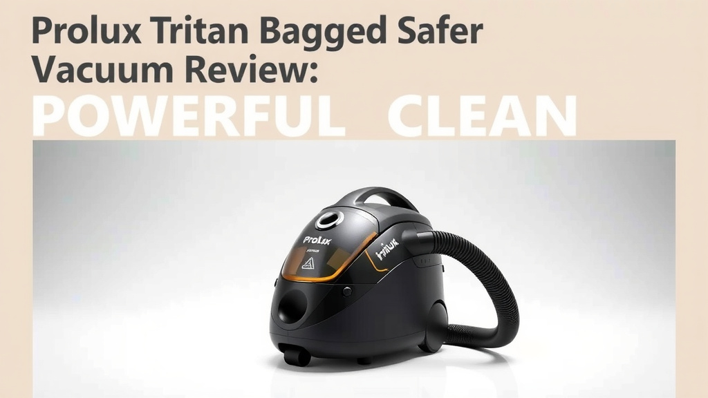 Prolux Tritan Bagged Canister Vacuum Review: Powerful Clean
