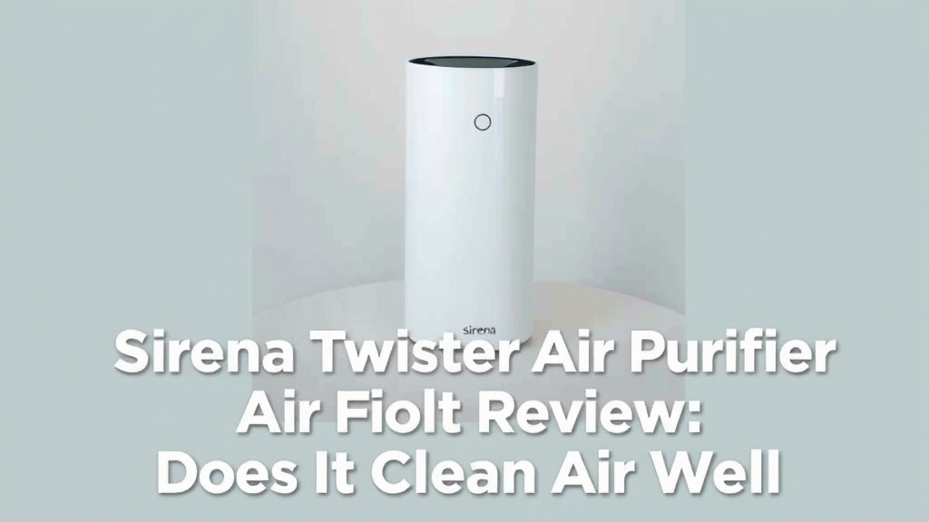 Sirena Twister Air Purifier Review: Does It Clean Air Well