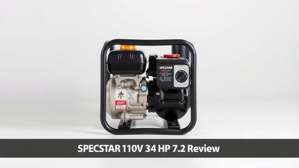 SPECSTAR 110V 3/4 HP 7.2 Review: Power & Performance