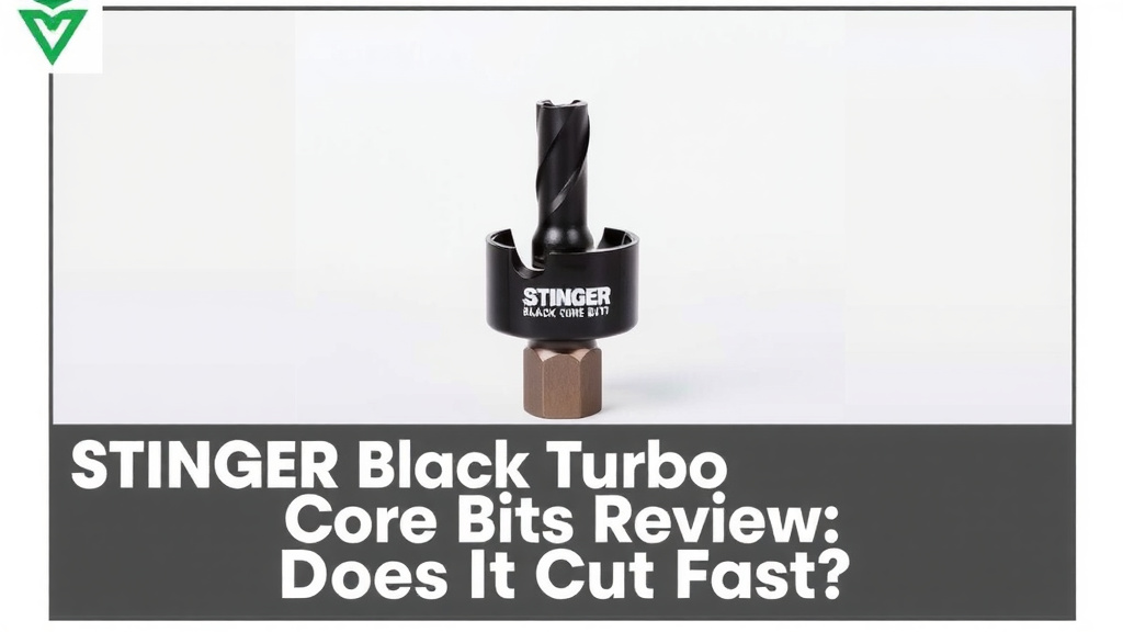 STINGER Black Turbo Core Bits Review: Does It Cut Fast