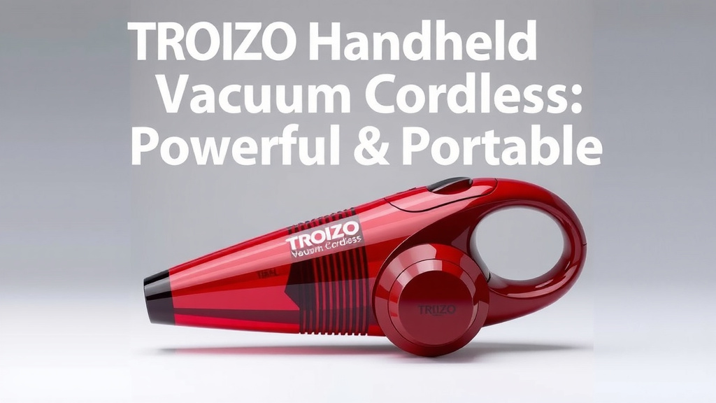 TROIZO Handheld Vacuum Cordless Review: Powerful & Portable