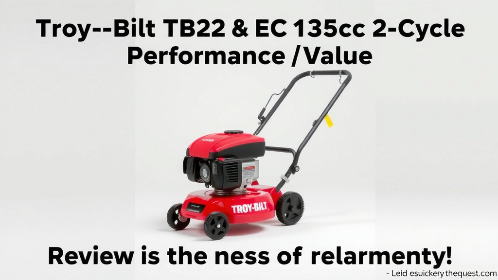 Troy-Bilt TB22 EC 25cc 2-Cycle Review: Performance & Value