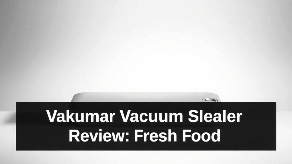 Vakumar Vacuum Sealer Machine Review: Fresh Food