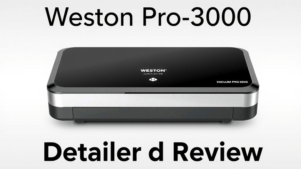 Weston Pro-3000 Vacuum Sealer: A Detailed Review