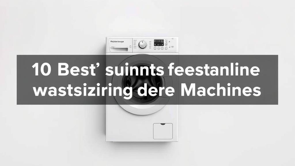 10 Best Freestanding Washing Machines for Your Home
